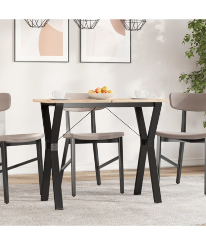 Picioare masă de sufragerie Y-Frame 80x40x73 cm Oţel, cu aspect industrial - WOODBB1956