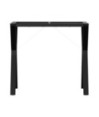 Picioare masă de sufragerie Y-Frame 80x40x73 cm Oţel, cu aspect industrial - WOODBB1956