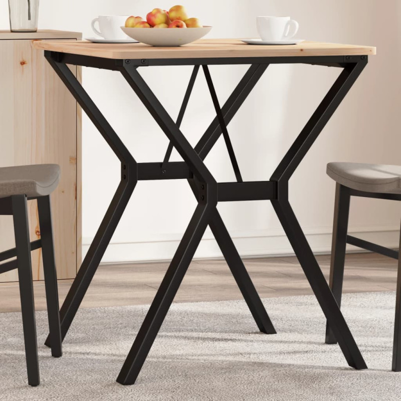Picioare masă de sufragerie Y-Frame 60x60x73 cm Oţel, cu aspect industrial - WOODBB1957