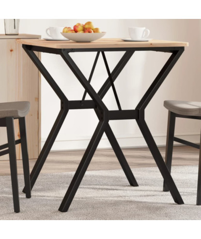 Picioare masă de sufragerie Y-Frame 60x60x73 cm Oţel, cu aspect industrial - WOODBB1957