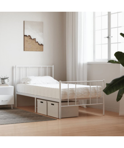 Saltea din spumă, alb, 90x190 cm, duritate H2 H3 - WOODBB1961