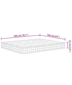 Saltea arcuri buzunar Super King Size fermitate medie 160x200cm - WOODBB1967