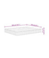 Saltea arcuri buzunar Super King Size fermitate medie 160x200cm - WOODBB1967