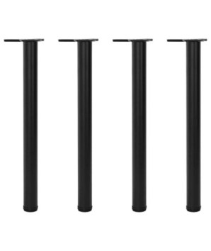 Picioare de masă înălțime reglabilă, 4 buc. 710 mm negru - WOODBB1968