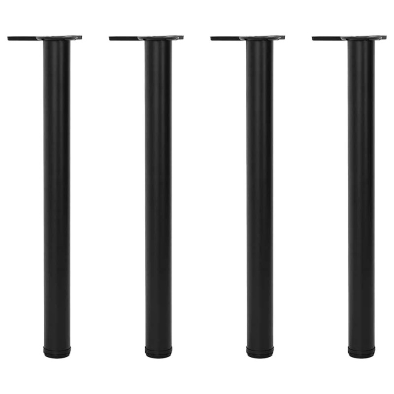 Picioare de masă înălțime reglabilă, 4 buc. 710 mm negru - WOODBB1968