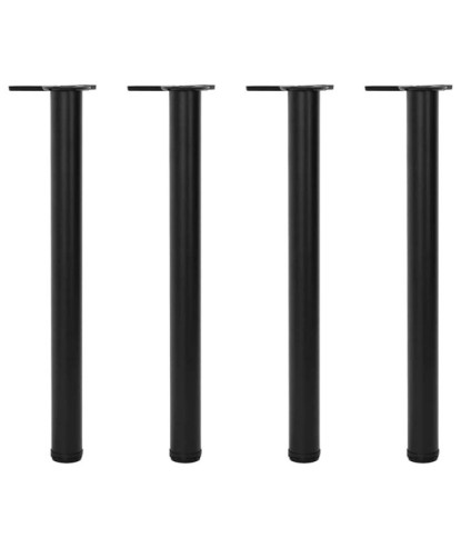 Picioare de masă înălțime reglabilă, 4 buc. 710 mm negru - WOODBB1968