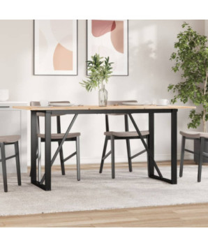 Picioare masă de sufragerie O-Frame 140x60x73 cm Oţel, cu aspect industrial - WOODBB1975