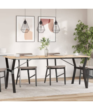 Picioare masă de sufragerie Y-Frame 180x80x73 cm Oţel, cu aspect industrial - WOODBB1976