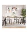 Picioare masă de sufragerie Y-Frame 180x80x73 cm Oţel, cu aspect industrial - WOODBB1976