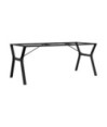 Picioare masă de sufragerie Y-Frame 180x80x73 cm Oţel, cu aspect industrial - WOODBB1976