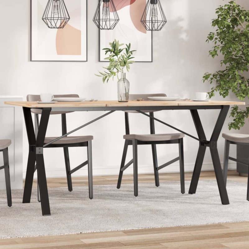 Picioare masă de sufragerie Y-Frame 140x60x73 cm Oţel, cu aspect industrial - WOODBB1977