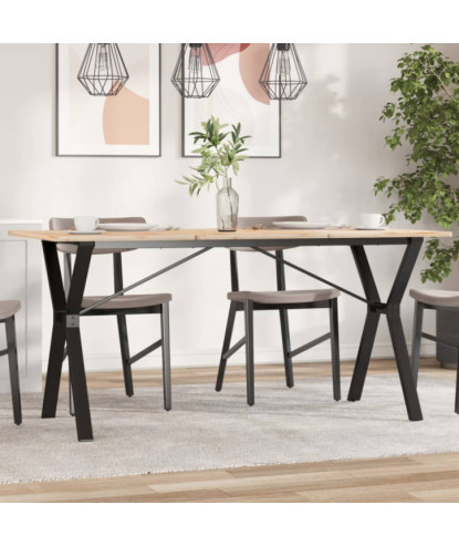 Picioare masă de sufragerie Y-Frame 140x60x73 cm Oţel, cu aspect industrial - WOODBB1977
