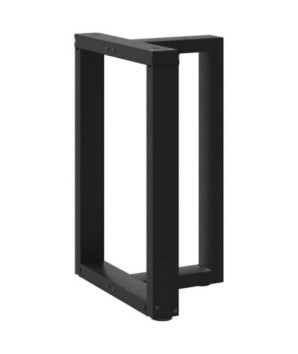 Picioare de masă în formă de T, 2 buc., negru, 50x35x(72-73) cm, oțel - WOODBB1988