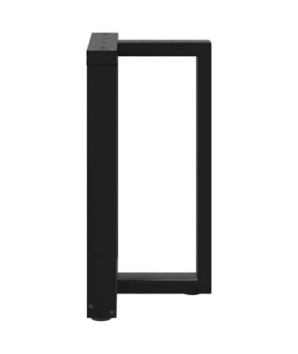 Picioare de masă în formă de T, 2 buc., negru, 50x35x(72-73) cm, oțel - WOODBB1988