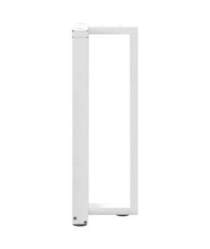 Picioare de masă consolă în formă de T, 2 buc., alb, 25x28x(72-73) cm, oțel - WOODBB1993