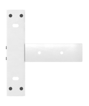 Picioare de masă consolă în formă de T, 2 buc., alb, 25x28x(72-73) cm, oțel - WOODBB1993