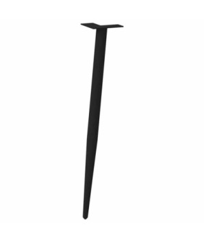Picioare de masă consolă formă conică 4 buc. negru 72-73 cm oțel - WOODBB1994
