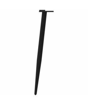 Picioare de masă consolă formă conică 4 buc. negru 72-73 cm oțel - WOODBB1994