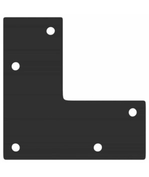 Picioare de masă consolă formă conică 4 buc. negru 72-73 cm oțel - WOODBB1994