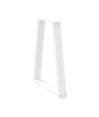 Picioare de masă în formă de V, 2 buc., alb, 50x(72-73,3) cm, oțel - WOODBB1995 Picioare de masă în formă de V, 2 buc., alb, 50x(72-73,3) cm, oțel - WOODBB1995
