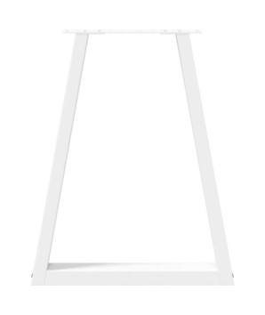 Picioare de masă în formă de V, 2 buc., alb, 50x(72-73,3) cm, oțel - WOODBB1995