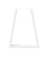 Picioare de masă în formă de V, 2 buc., alb, 50x(72-73,3) cm, oțel - WOODBB1995 Picioare de masă în formă de V, 2 buc., alb, 50x(72-73,3) cm, oțel - WOODBB1995