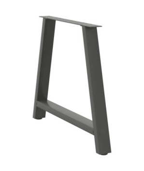 Picioare de masă în formă de A, 2 buc., antracit, 100x(72-73) cm, oțel - WOODBB1996