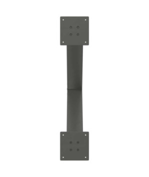 Picioare de masă în formă de X, 3 buc., antracit, 80x(72-73) cm, oțel - WOODBB2013