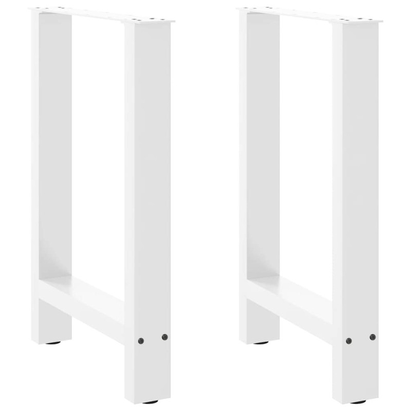 Picioare masă de sufragerie albe, 2 buc., 60x(72-73) cm, oțel - WOODBB2016 Picioare masă de sufragerie albe, 2 buc., 60x(72-73) cm, oțel - WOODBB2016