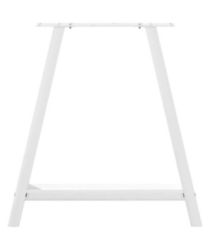 Picioare de masă în formă de A, 2 buc., alb, 70x(72-73) cm, oțel - WOODBB2017