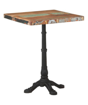 Masă de bistro, 60 x 60 x 76 cm, lemn reciclat - WOODBB218