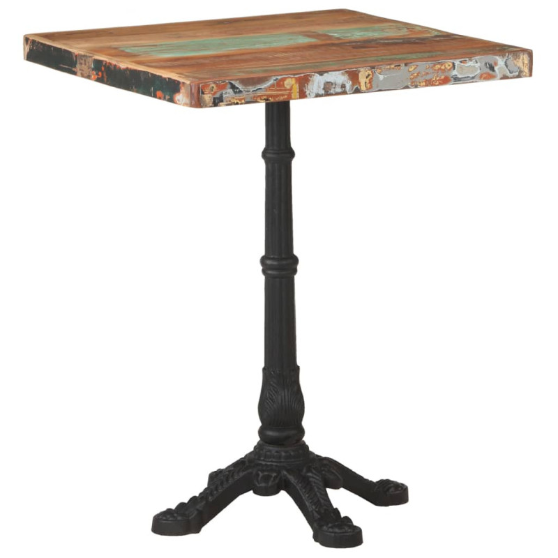 Masă de bistro, 60 x 60 x 76 cm, lemn reciclat - WOODBB218 Masă de bistro, 60 x 60 x 76 cm, lemn reciclat - WOODBB218