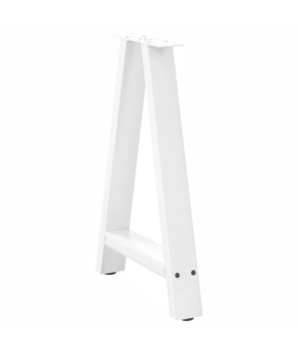 Picioare de masă în formă de A, 2 buc., alb, 50x(72-73) cm, oțel - WOODBB2018