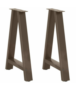 Picioare de masă în formă de A, 2 buc., 50x(72-73) cm, oțel - WOODBB2019