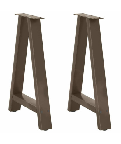 Picioare de masă în formă de A, 2 buc., 50x(72-73) cm, oțel - WOODBB2019