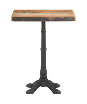 Masă de bistro, 60 x 60 x 76 cm, lemn reciclat - WOODBB218