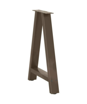 Picioare de masă în formă de A, 2 buc., 50x(72-73) cm, oțel - WOODBB2019