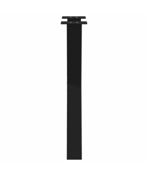 Picioare de masă în formă de X, 2 buc., negru, 50x(72-73) cm, oțel - WOODBB2020