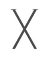 Picioare de masă în formă de X, 2 buc., antracit, 57x(72-73) cm, oțel - WOODBB2021 Picioare de masă în formă de X, 2 buc., antracit, 57x(72-73) cm, oțel - WOODBB2021