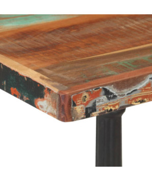 Masă de bistro, 60 x 60 x 76 cm, lemn reciclat - WOODBB218