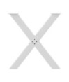Picioare de masă în formă de X, 3 buc., alb, 70x(72-73) cm, oțel - WOODBB2023