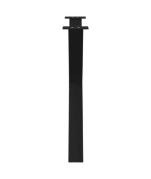 Picioare de masă în formă de X, 3 buc., negru, 90x(72-73) cm, oțel - WOODBB2024