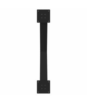 Picioare de masă în formă de X, 3 buc., negru, 90x(72-73) cm, oțel - WOODBB2024
