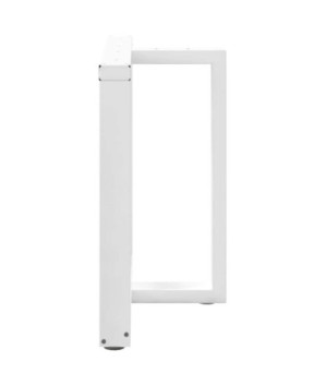 Picioare de masă în formă de T, 2 buc., alb, 70x35x(72-73) cm, oțel - WOODBB2026