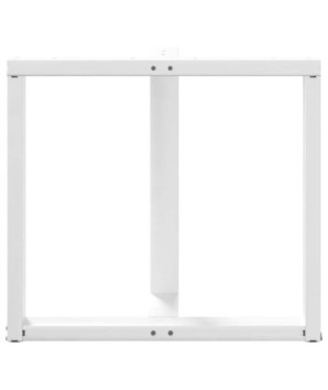 Picioare de masă în formă de T, 2 buc., alb, 70x35x(72-73) cm, oțel - WOODBB2026