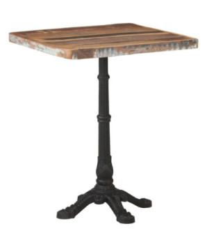 Masă de bistro, 60 x 60 x 76 cm, lemn reciclat - WOODBB218