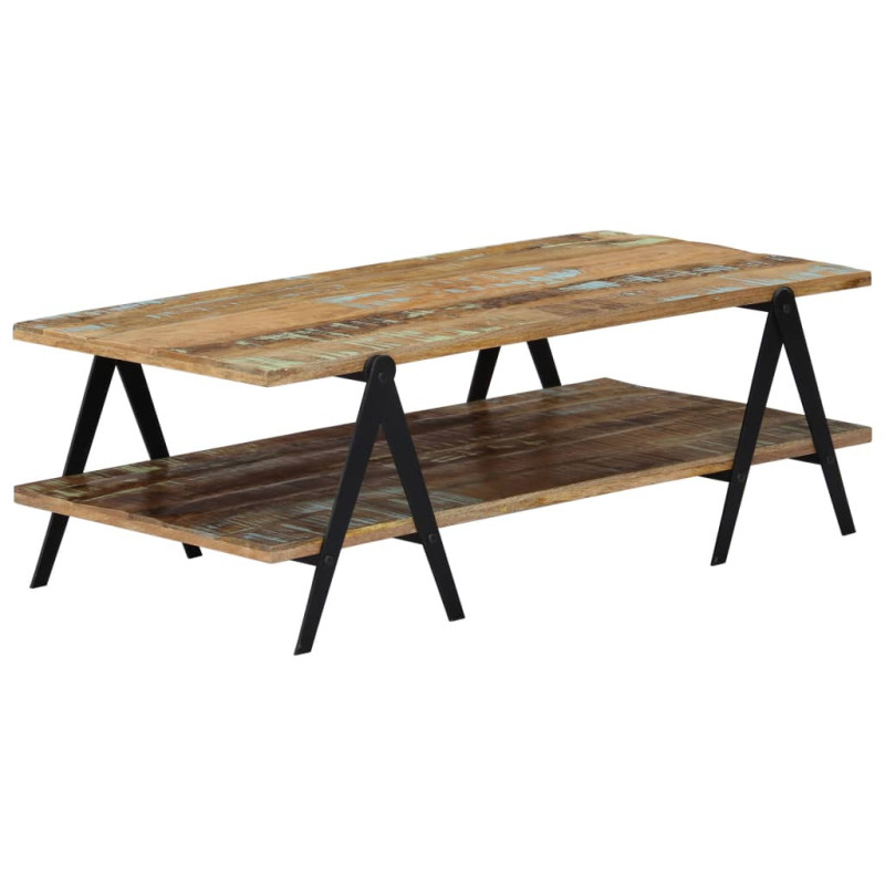 Măsuță cafea rustic, din lemn masiv reciclat, dreptunghiulară, 115 x 60 x 40 cm Măsuță cafea rustic, din lemn masiv reciclat, dreptunghiulară, 115 x 60 x 40 cm