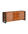 Comodă TV cu picioare, aspect rustic, din lemn masiv reciclat, 120 x 30 x 50 cm