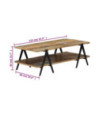 Măsuță cafea rustic, din lemn masiv reciclat, dreptunghiulară, 115 x 60 x 40 cm Măsuță cafea rustic, din lemn masiv reciclat, dreptunghiulară, 115 x 60 x 40 cm