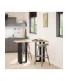 Picioare de masă de bar în formă de T, 2 buc., negru, 50x35x(90-91) cm, oțel - WOODBB2041 Picioare de masă de bar în formă de T, 2 buc., negru, 50x35x(90-91) cm, oțel - WOODBB2041